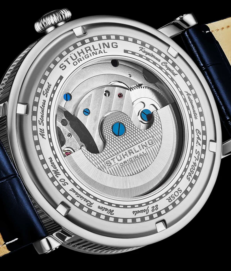 Stührling Dual Time Automatic Majestic 47mm Skeleton
