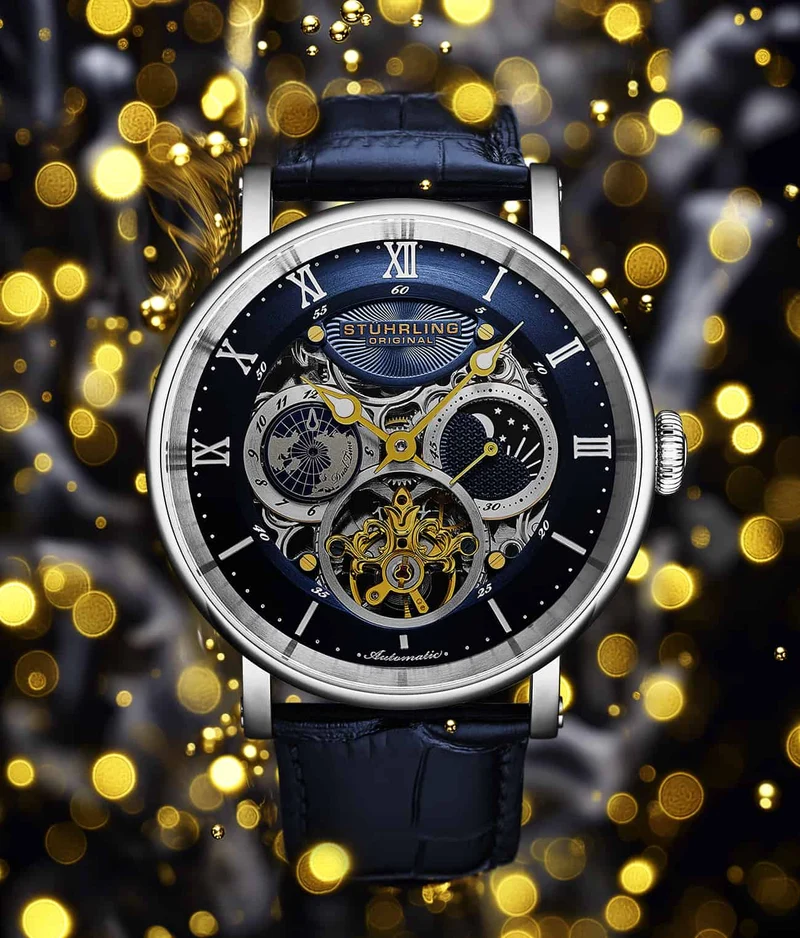 Stührling Dual Time Automatic Majestic 47mm Skeleton