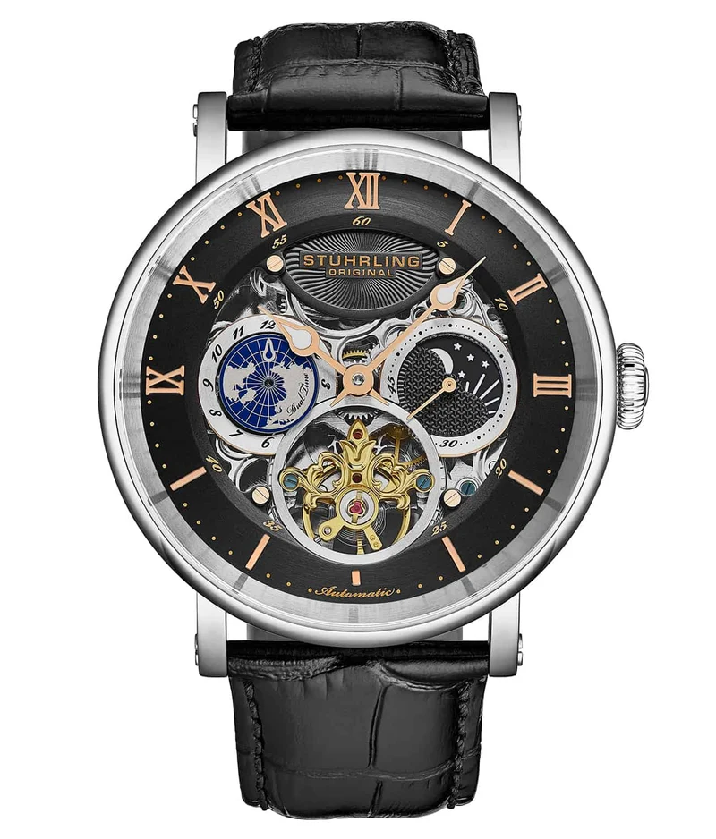 Stührling Dual Time Automatic Majestic 47mm Skeleton