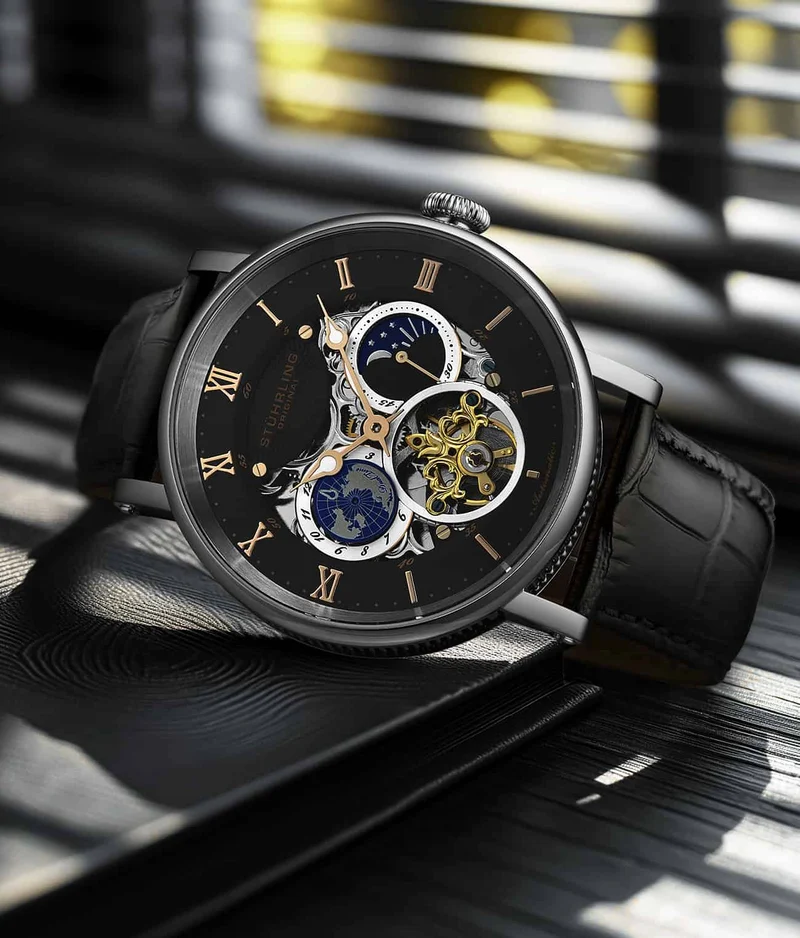 Stührling Dual Time Automatic Majestic 47mm Skeleton
