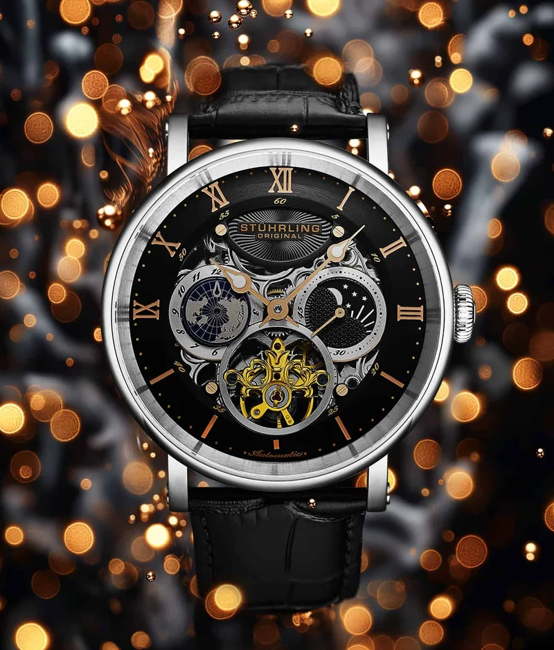 Stührling Dual Time Automatic Majestic 47mm Skeleton