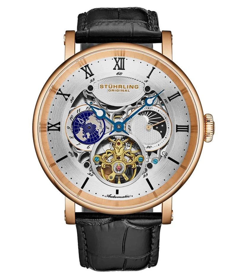 Stührling Dual Time Automatic Majestic 47mm Skeleton