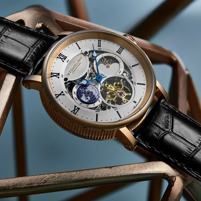 Stührling Dual Time Automatic Majestic 47mm Skeleton