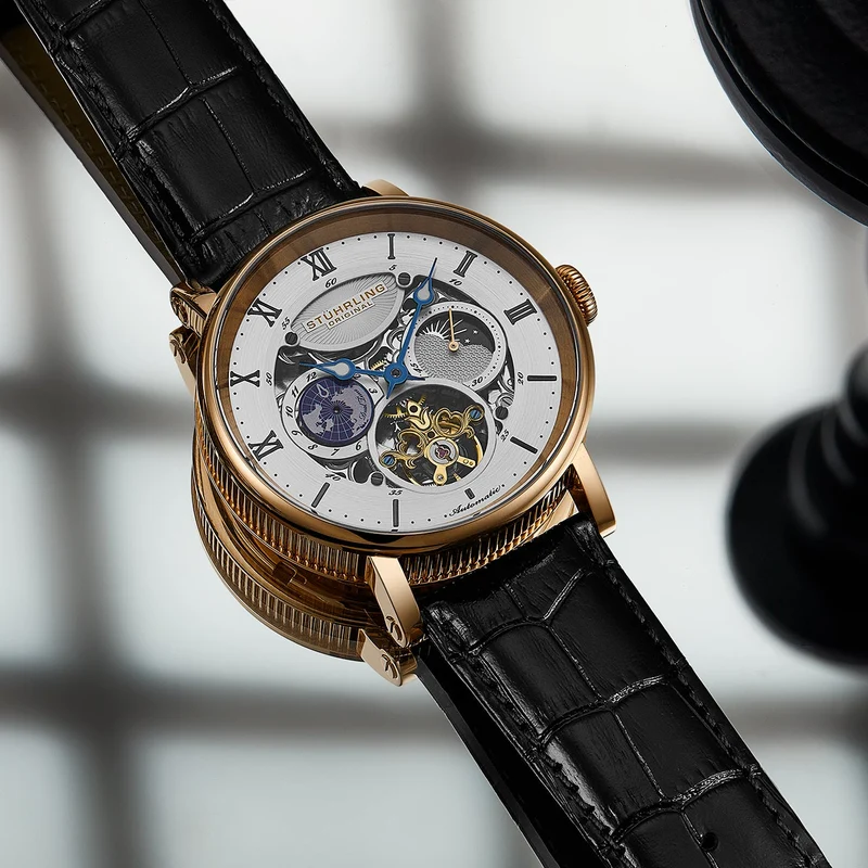 Stührling Dual Time Automatic Majestic 47mm Skeleton