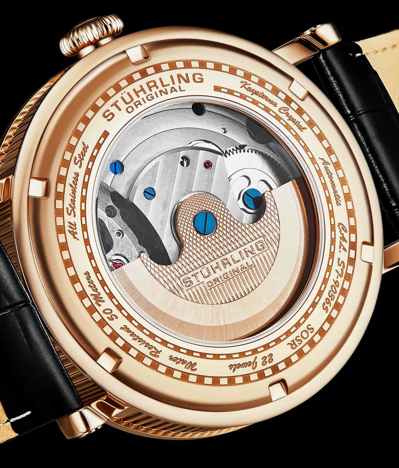Stührling Dual Time Automatic Majestic 47mm Skeleton