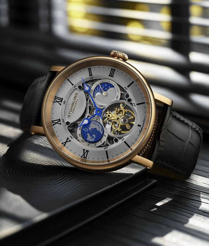 Stührling Dual Time Automatic Majestic 47mm Skeleton