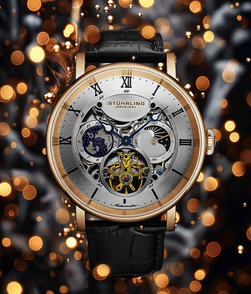 Stührling Dual Time Automatic Majestic 47mm Skeleton