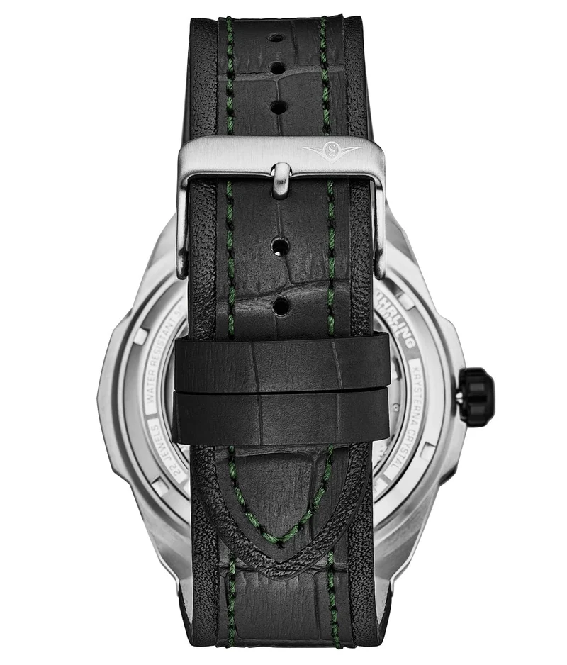 Stührling Dual Time 1012 Automatic Navigator 46mm Skeleton