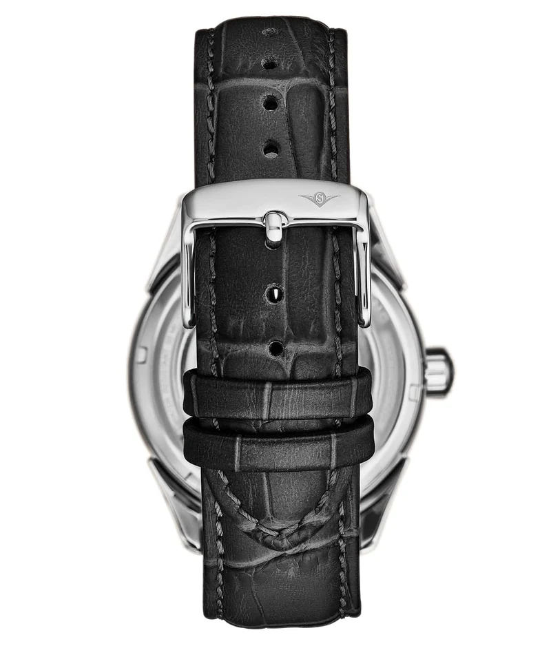 Stührling Vanguard 1019 Dual Time Automatic 42mm Skeleton