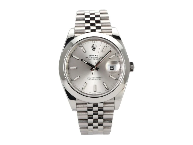 Rolex Datejust 41 Edelstahl 126300 Silber Jubile-Band