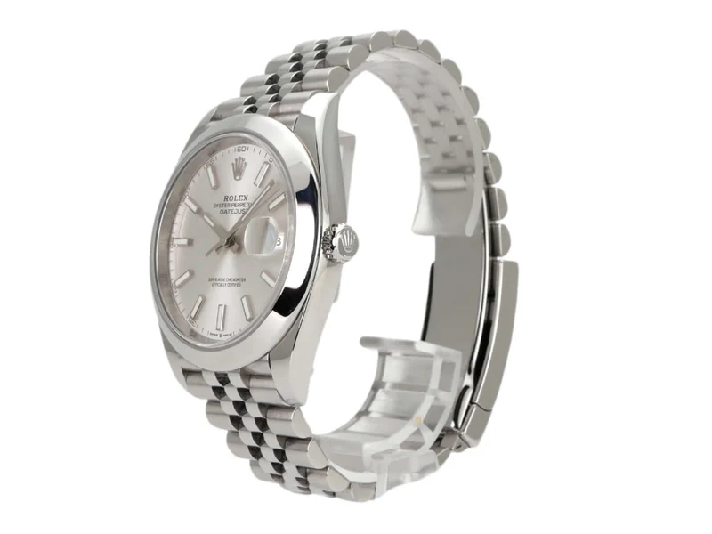 Rolex Datejust 41 Edelstahl 126300 Silber Jubile-Band