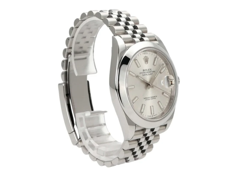 Rolex Datejust 41 Edelstahl 126300 Silber Jubile-Band