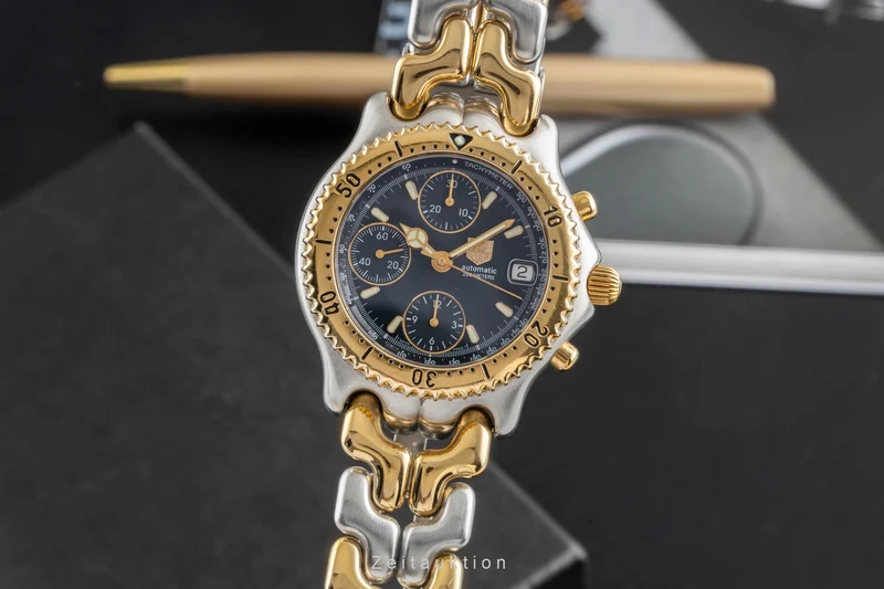 Tag Heuer Link chronograph gilt / steel automatic men's watch CG2121-R0 [2602950]