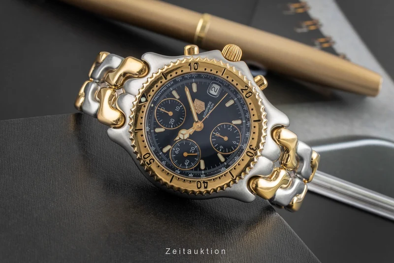 Tag Heuer Link chronograph gilt / steel automatic men's watch CG2121-R0 [2602950]