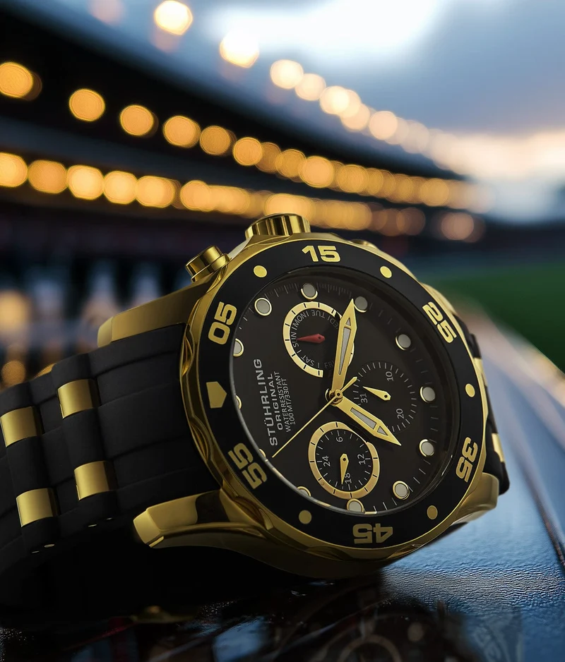 Stührling Regal 4059 Quartz Chronograph 44mm
