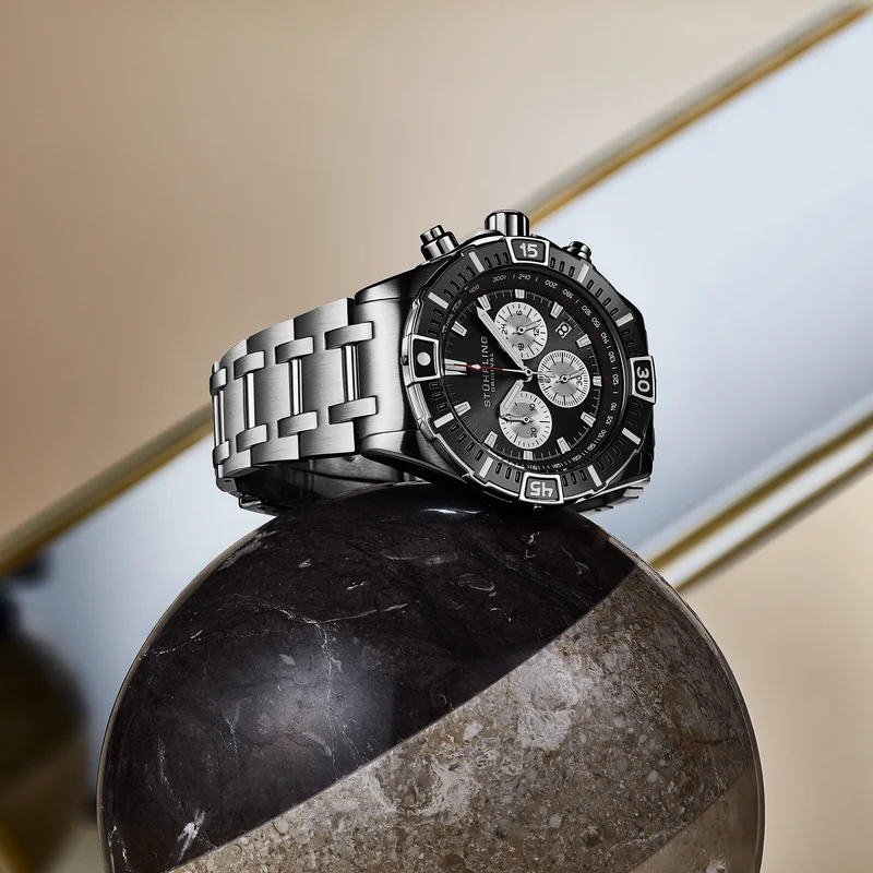 Stührling Stellar 44mm Japanese 1022 Quartz Chronograph