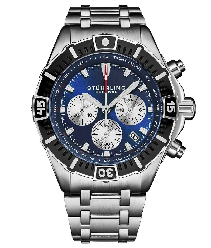 Stührling Stellar 44mm Japanese 1022 Quartz Chronograph
