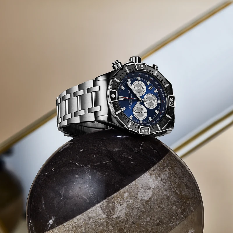 Stührling Stellar 44mm Japanese 1022 Quartz Chronograph