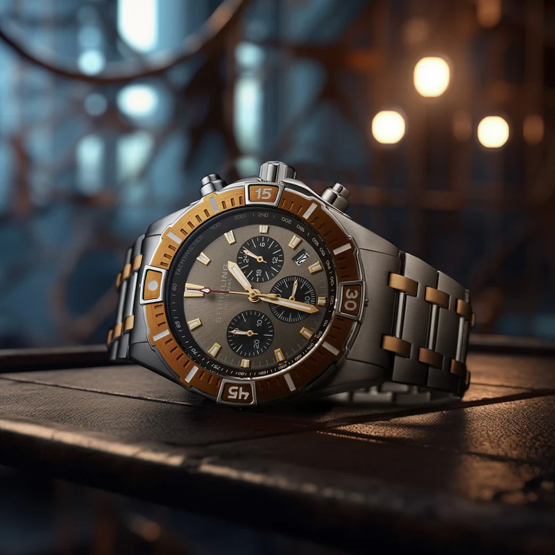 Stührling Stellar 44mm Japanese 1022 Quartz Chronograph