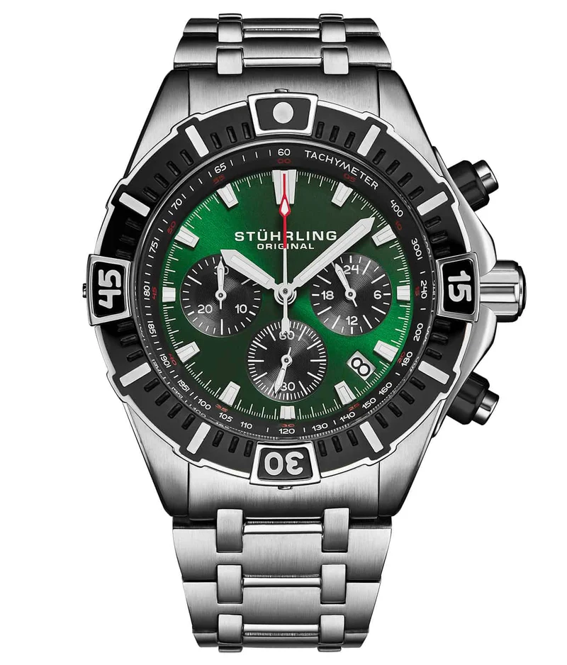 Stührling Stellar 44mm Japanese 1022 Quartz Chronograph