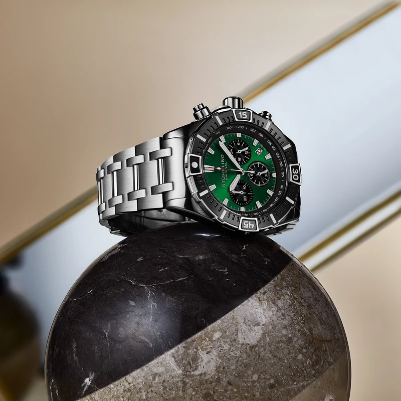 Stührling Stellar 44mm Japanese 1022 Quartz Chronograph