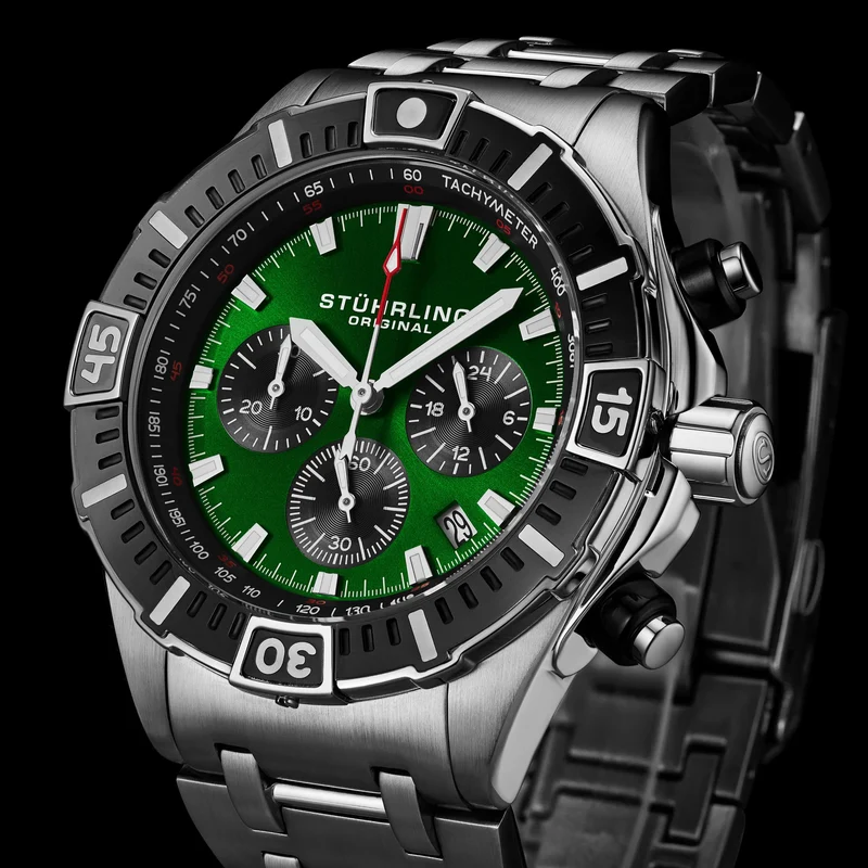 Stührling Stellar 44mm Japanese 1022 Quartz Chronograph