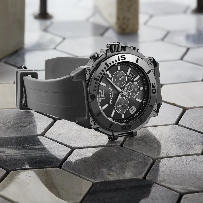 Stührling Spectra 4054 Japanese Quartz Chronograph 50mm Watch