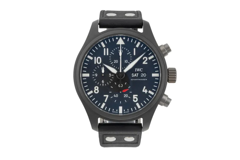 IWC Fliegerchronograph chronograph ceramic / titanium automatic men's watch IW389101 LP: 9900EUR [2604034]