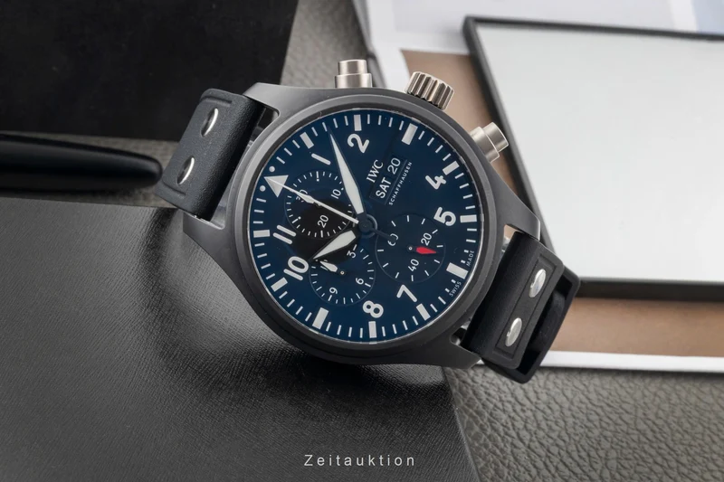 IWC Fliegerchronograph chronograph ceramic / titanium automatic men's watch IW389101 LP: 9900EUR [2604034]