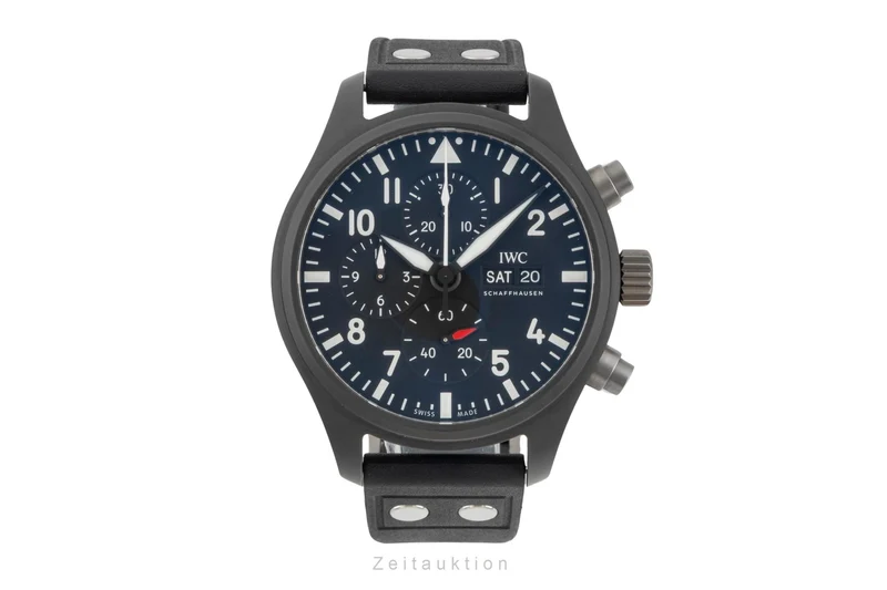 IWC Fliegerchronograph chronograph ceramic / titanium automatic men's watch IW389101 LP: 9900EUR [2604034]