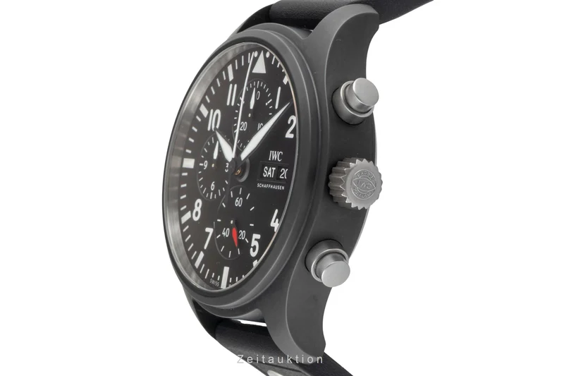 IWC Fliegerchronograph chronograph ceramic / titanium automatic men's watch IW389101 LP: 9900EUR [2604034]