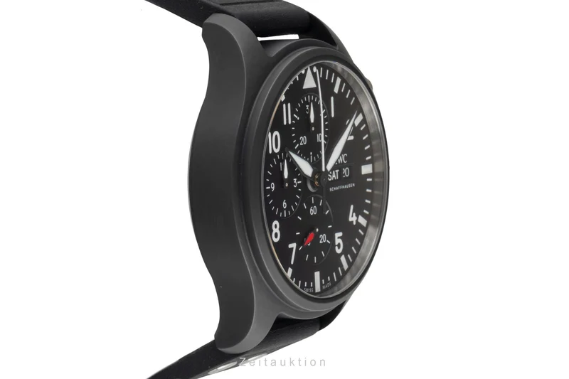 IWC Fliegerchronograph chronograph ceramic / titanium automatic men's watch IW389101 LP: 9900EUR [2604034]