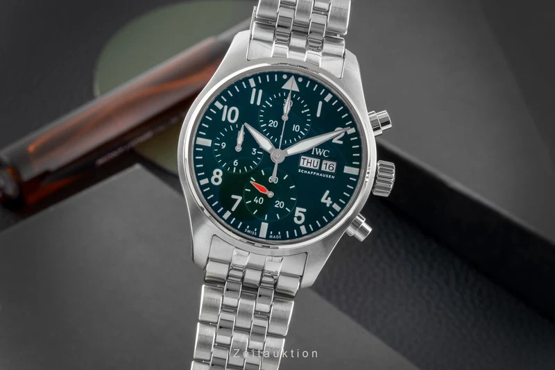 IWC Fliegerchronograph chronograph steel automatic men's watch IW388104 LP: 8600EUR [2604122]