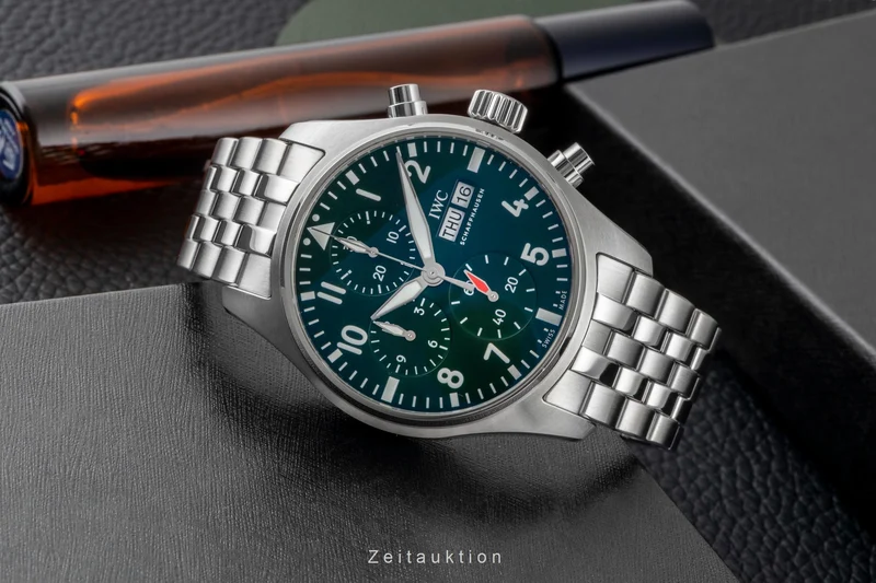 IWC Fliegerchronograph chronograph steel automatic men's watch IW388104 LP: 8600EUR [2604122]