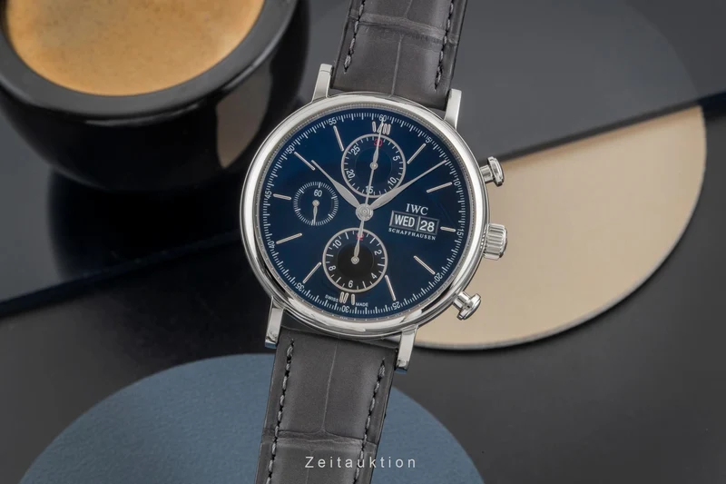 IWC Portofino chronograph steel automatic men's watch IW391002 LP: 7100EUR [2604339]