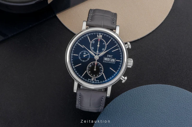 IWC Portofino chronograph steel automatic men's watch IW391002 LP: 7100EUR [2604339]