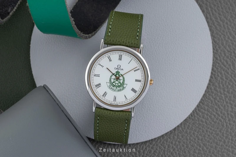 Omega De Ville steel quartz men's watch 195.0075.2 Vintage [2604255]