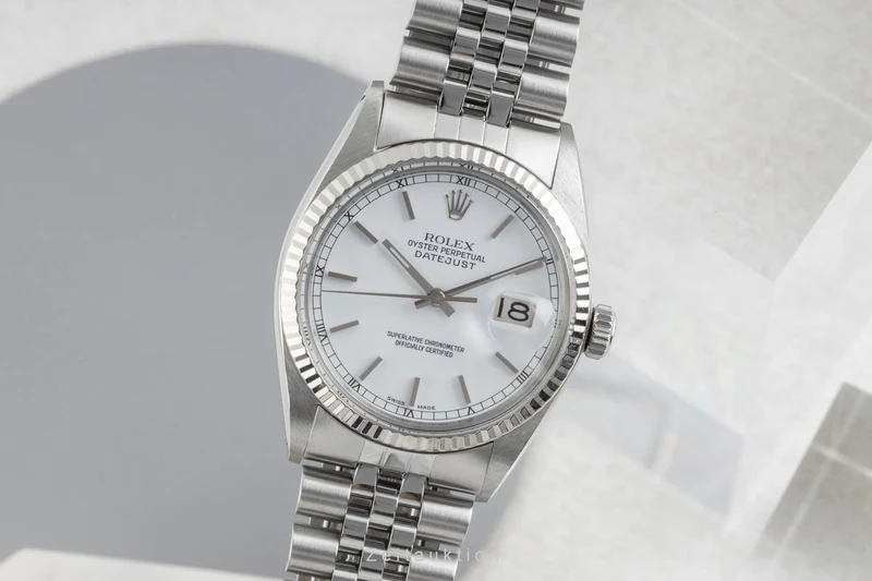 Rolex Datejust steel / white gold automatic men's watch 16014 Vintage [2604064]