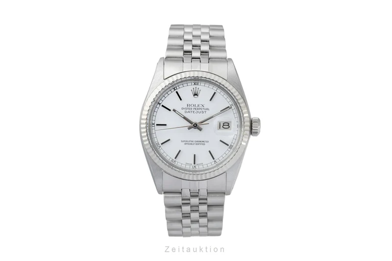 Rolex Datejust steel / white gold automatic men's watch 16014 Vintage [2604064]
