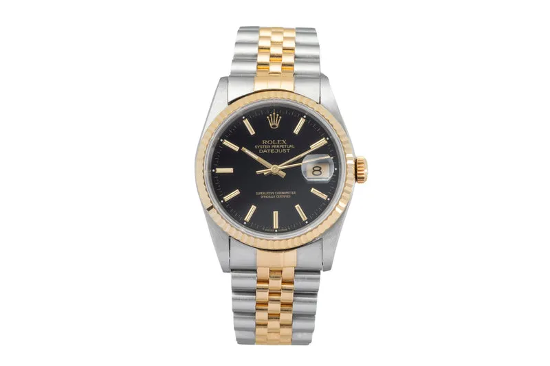 Rolex Datejust steel / gold automatic men's watch 16233 LP: 15350EUR [2603821]