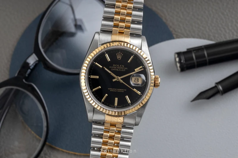 Rolex Datejust steel / gold automatic men's watch 16233 LP: 15350EUR [2603821]