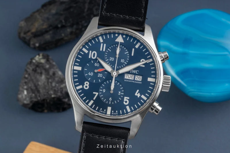 IWC Fliegerchronograph chronograph steel automatic men's watch IW377714 [2604087]