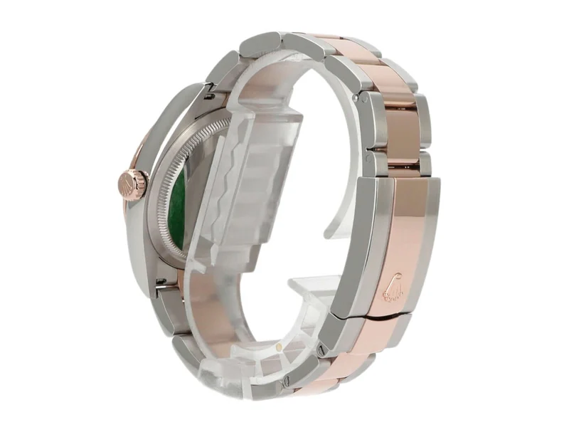 Rolex Datejust 36 Oystersteel Everose-Gold 126231 Silber Riffelmuster