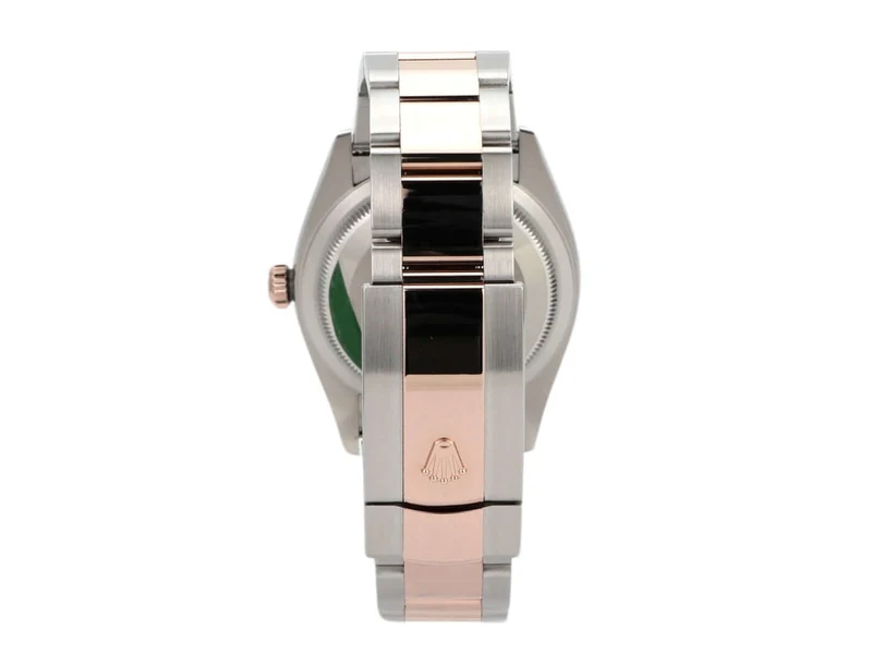 Rolex Datejust 36 Oystersteel Everose-Gold 126231 Silber Riffelmuster