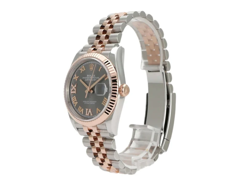 Rolex Datejust 36 126231 Rhodium Römisch Diamant Jubile-Band