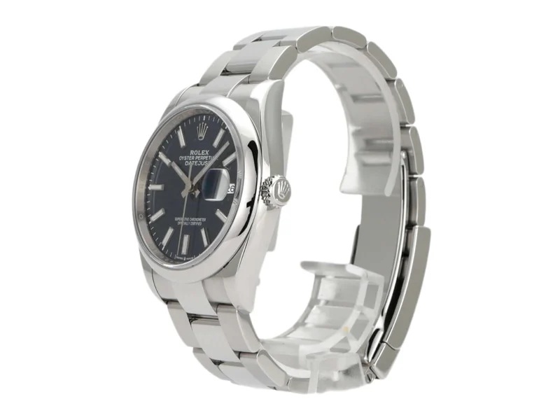 Rolex Datejust 36 Oystersteel 126200 Blau Riffelmuster