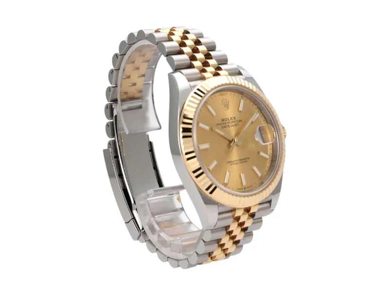 Rolex Datejust 41 Edelstahl Gelbgold 126333 Champagner Jubile