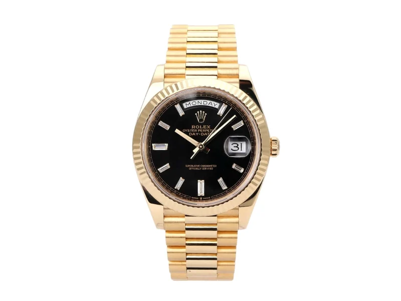 Rolex Day-Date 40 Gelbgold 228238 Schwarz Diamant