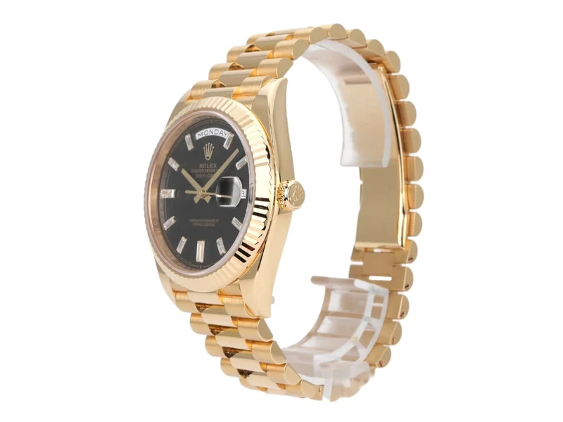 Rolex Day-Date 40 Gelbgold 228238 Schwarz Diamant