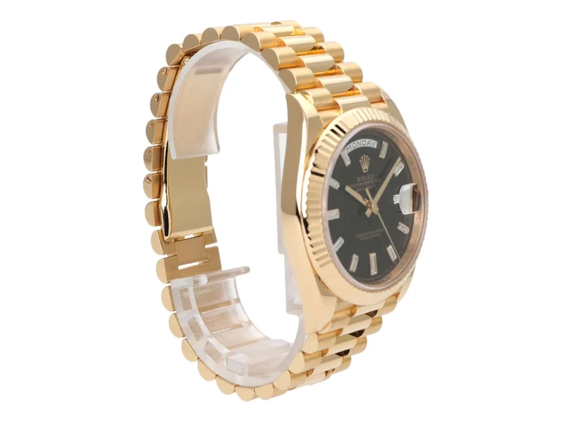 Rolex Day-Date 40 Gelbgold 228238 Schwarz Diamant